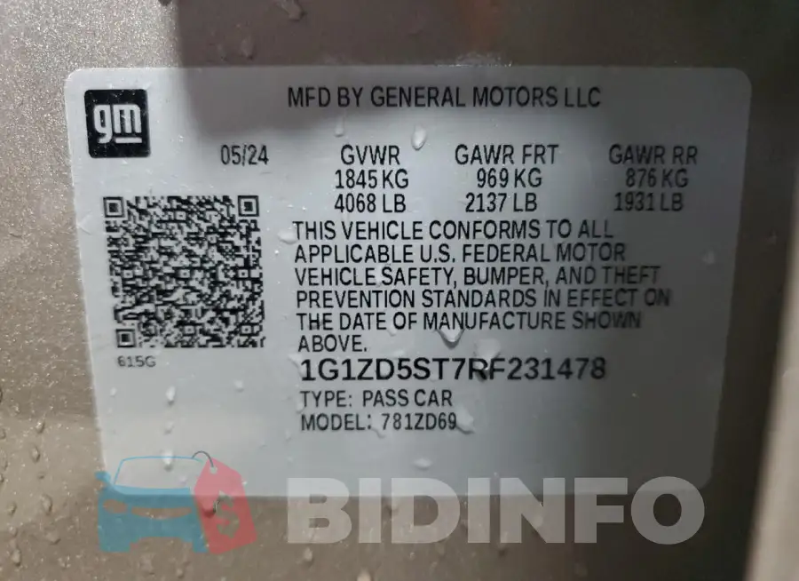 1G1ZD5ST7RF231478 Photo# 13