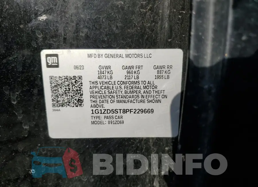 1G1ZD5ST8PF229669 Photo# 13