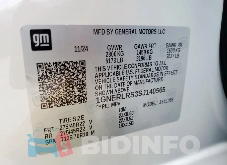 1GNERLRS3SJ140565 Photo# 13