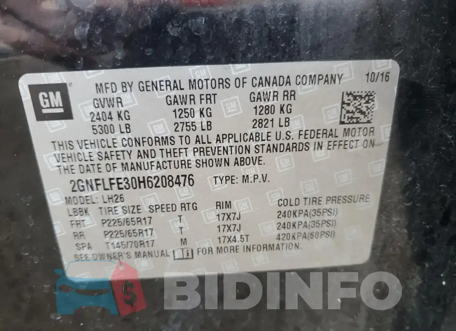 2GNFLFE30H6208476 Photo# 13