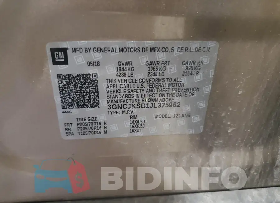 3GNCJKSB1JL375962 Photo# 12