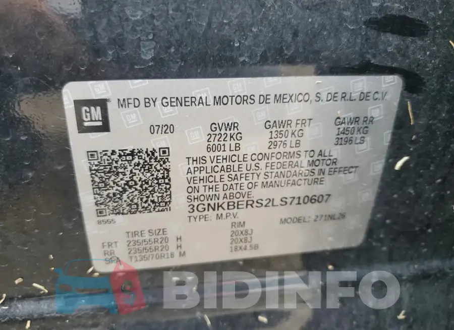 3GNKBERS2LS710607 Photo# 13