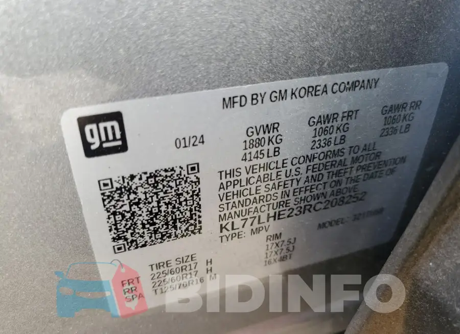 KL77LHE23RC208252 Photo# 13