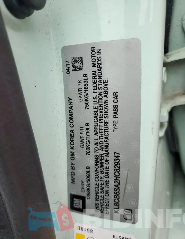KL8CB6SA2HC829347 Photo# 12
