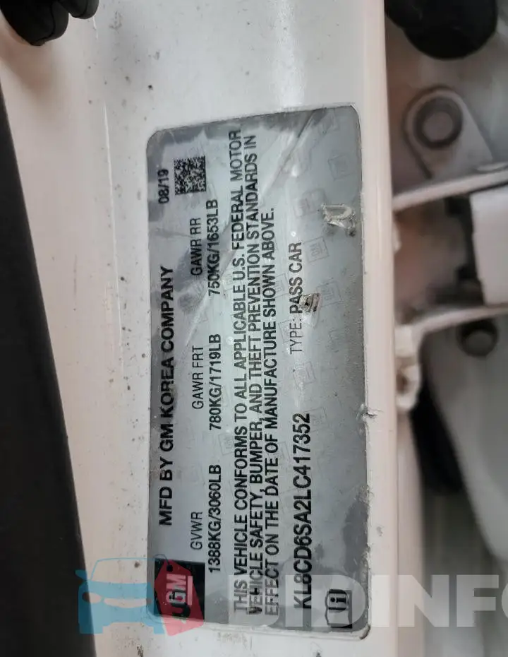 KL8CD6SA2LC417352 Photo# 12