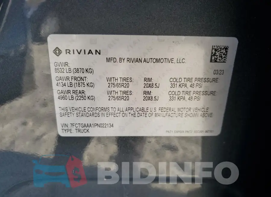 7FCTGAAA1PN022134 Photo# 12