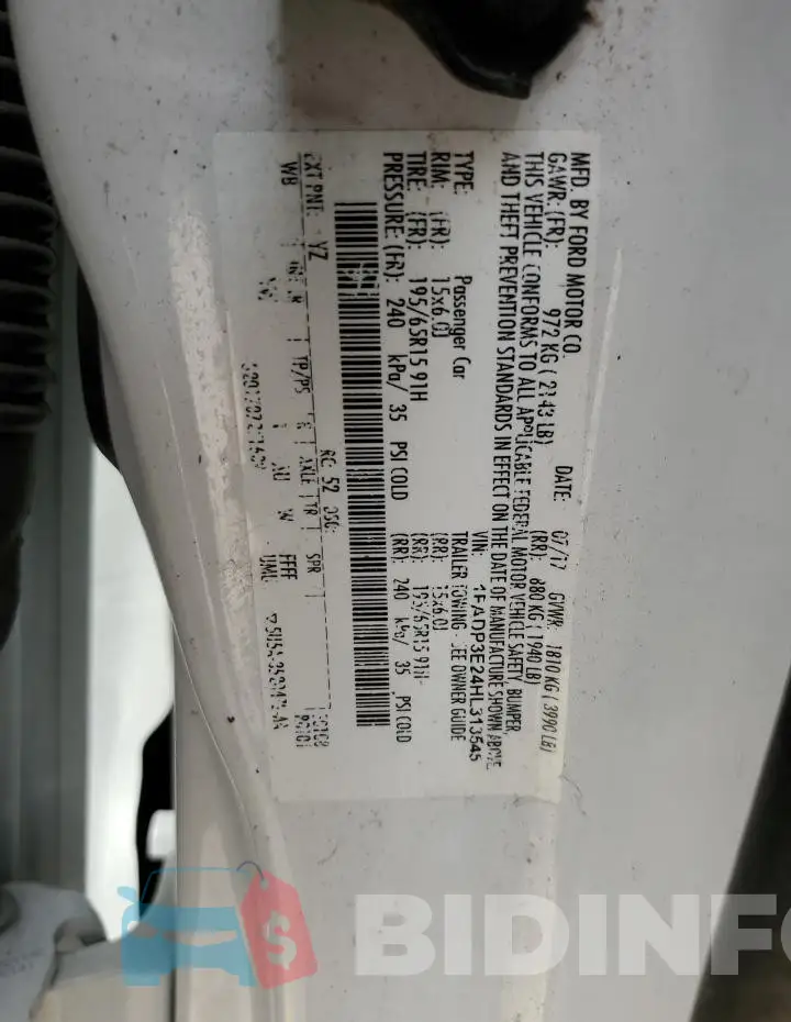 1FADP3E24HL313545 Photo# 12