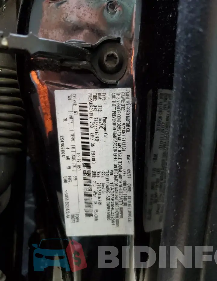 1FADP3F25HL232861 Photo# 12
