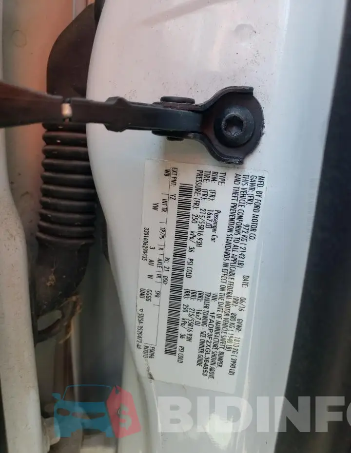 1FADP3F2XGL364853 Photo# 12