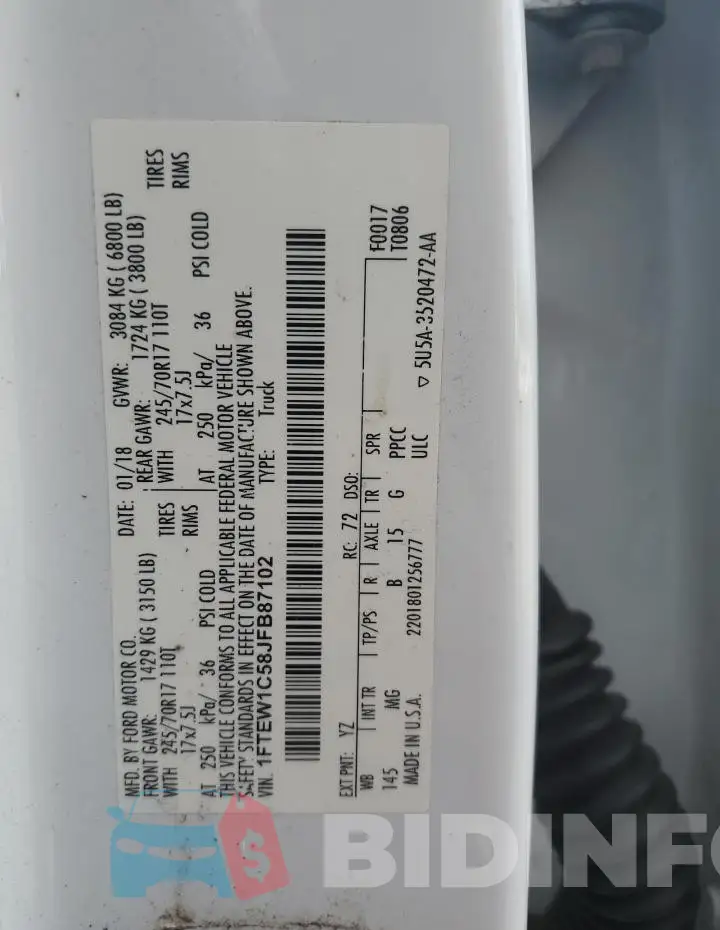 1FTEW1C58JFB87102 Photo# 12