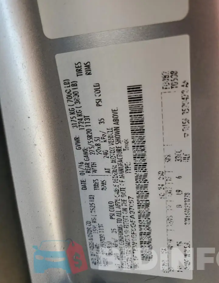 1FTEW1EF0GFA97067 Photo# 12