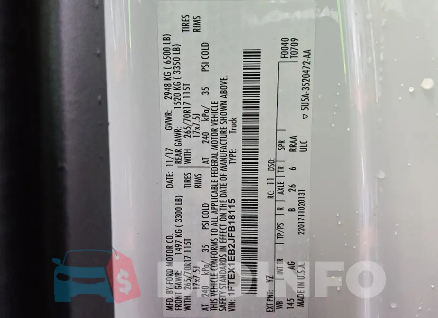 1FTEX1EB2JFB18115 Photo# 12