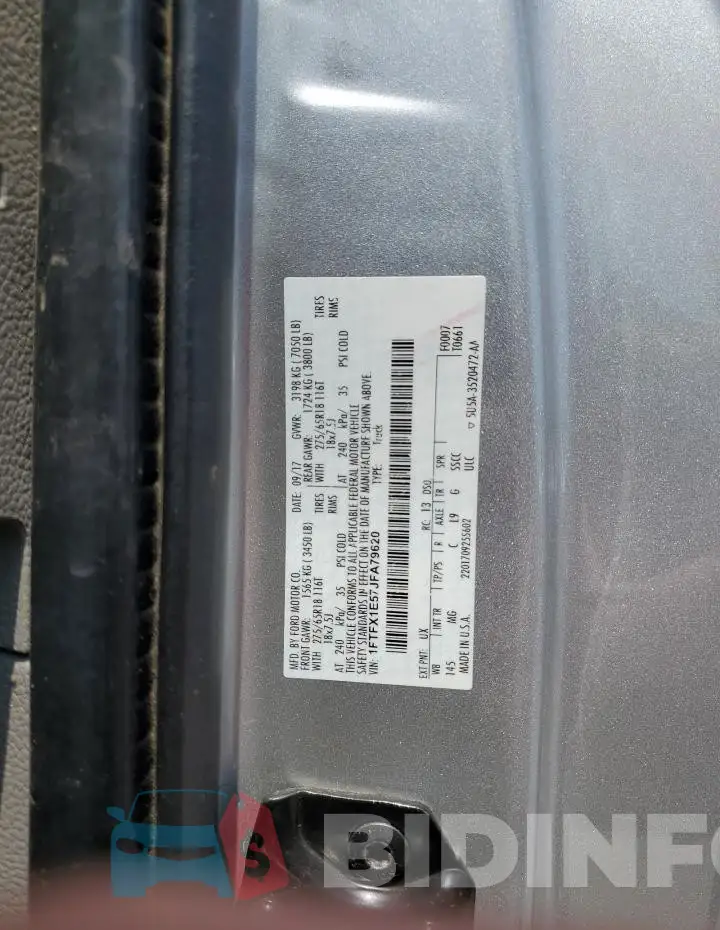 1FTFX1E57JFA79620 Photo# 13