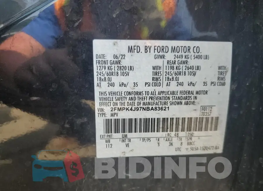 2FMPK4J97NBA83621 Photo# 13