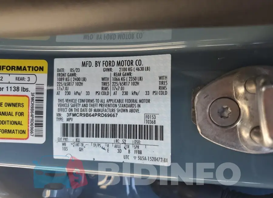 3FMCR9B64PRD69667 Photo# 12