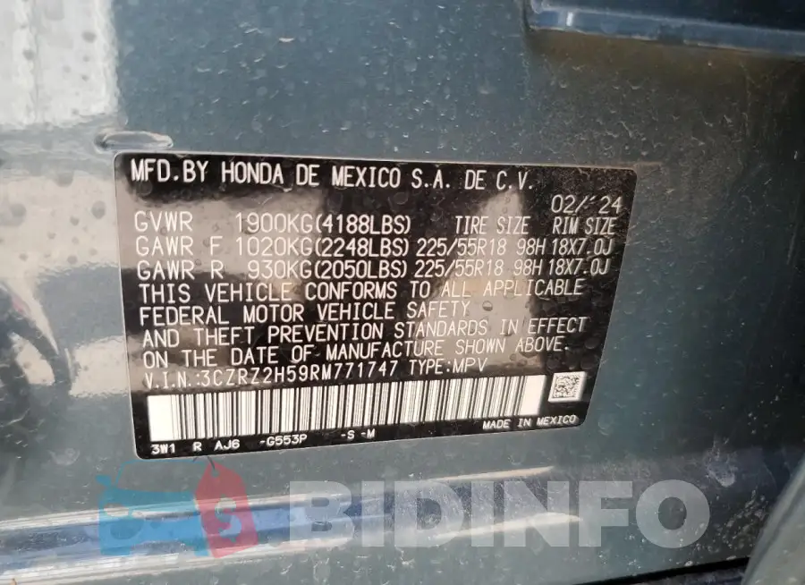 3CZRZ2H59RM771747 Photo# 13
