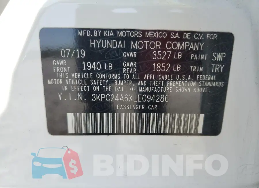 3KPC24A6XLE094286 Photo# 12