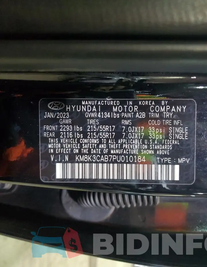 KM8K3CAB7PU010184 Photo# 14