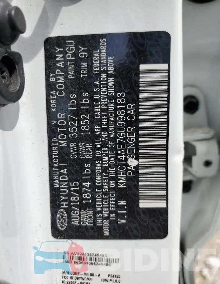 KMHCT4AE7GU998183 Photo# 12