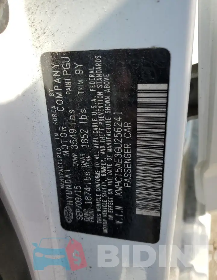 KMHCT5AE3GU256241 Photo# 12