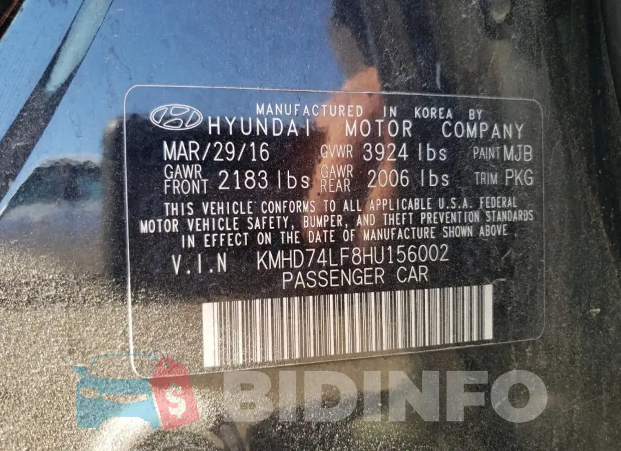 KMHD74LF8HU156002 Photo# 12