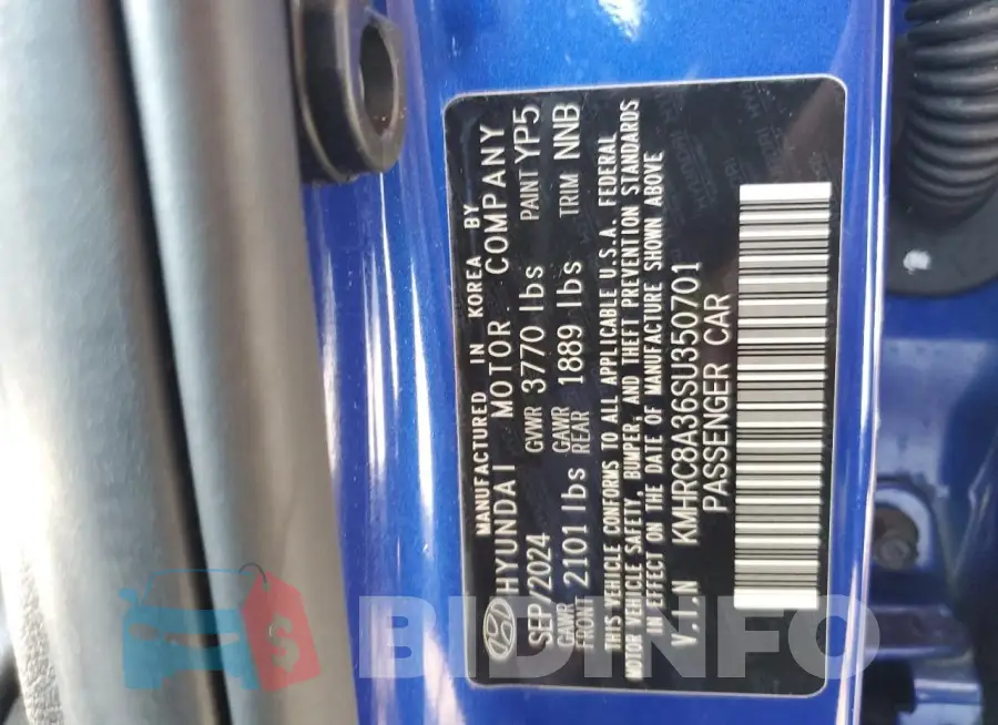 KMHRC8A36SU350701 Photo# 12