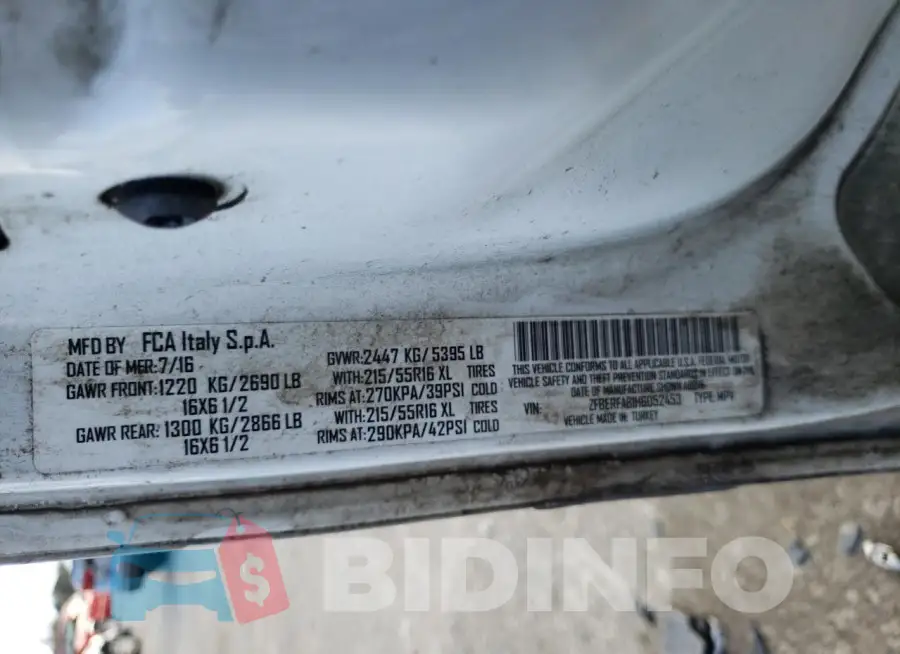 ZFBERFAB1H6D52453 Photo# 13