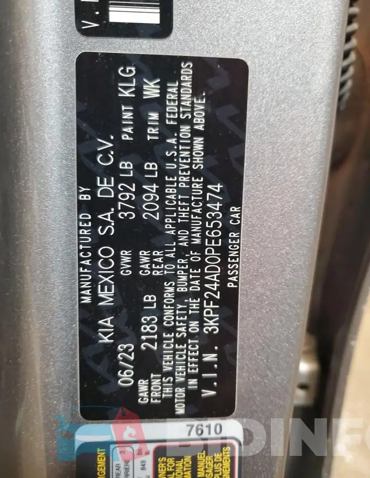 3KPF24AD0PE653474 Photo# 12