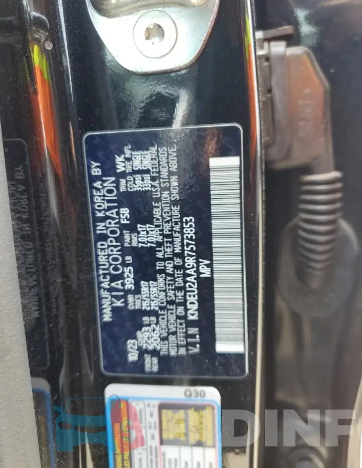 KNDEU2AA9R7573853 Photo# 13