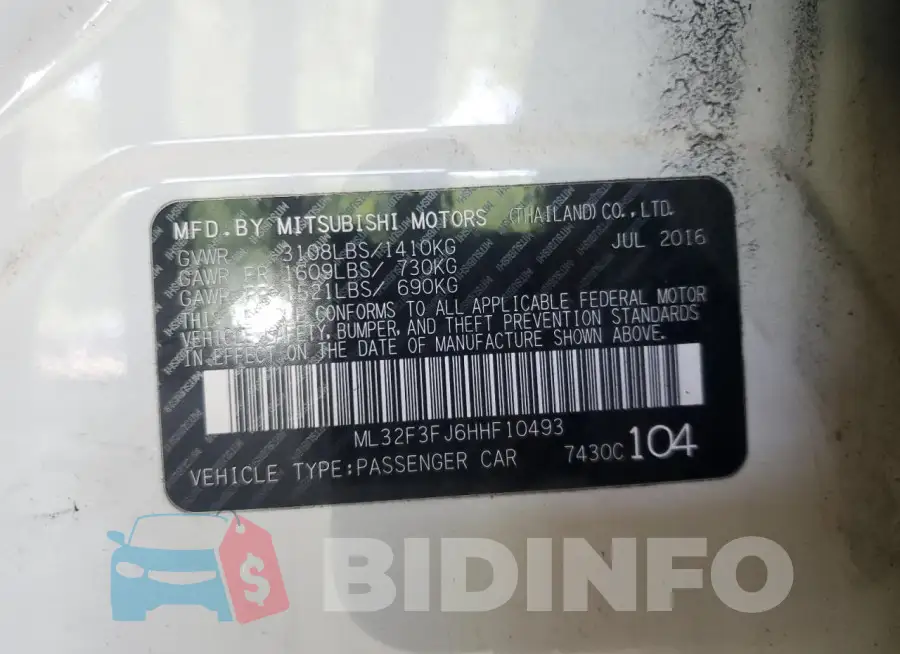 ML32F3FJ6HHF10493 Photo# 12