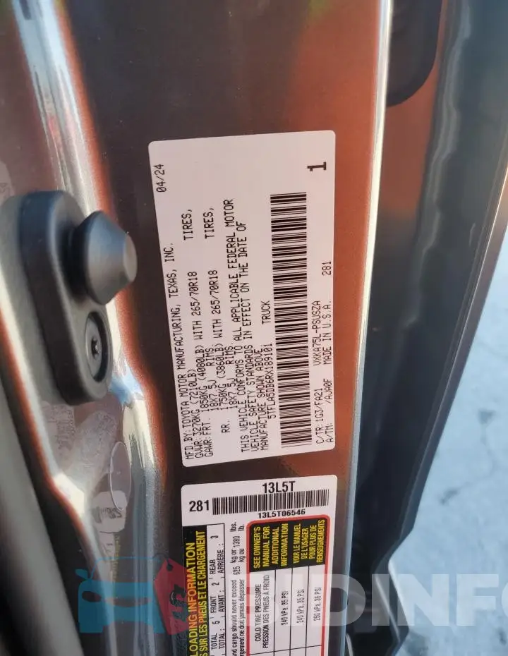 5TFLA5DB6RX189101 Photo# 12