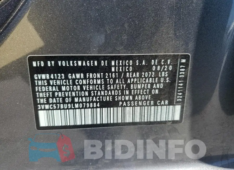 3VWC57BU9LM079884 Photo# 12