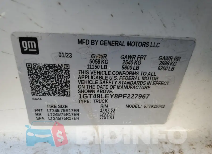 1GT49LEY8PF227967 Photo# 12