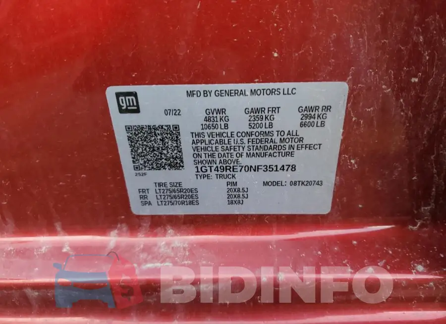 1GT49RE70NF351478 Photo# 12