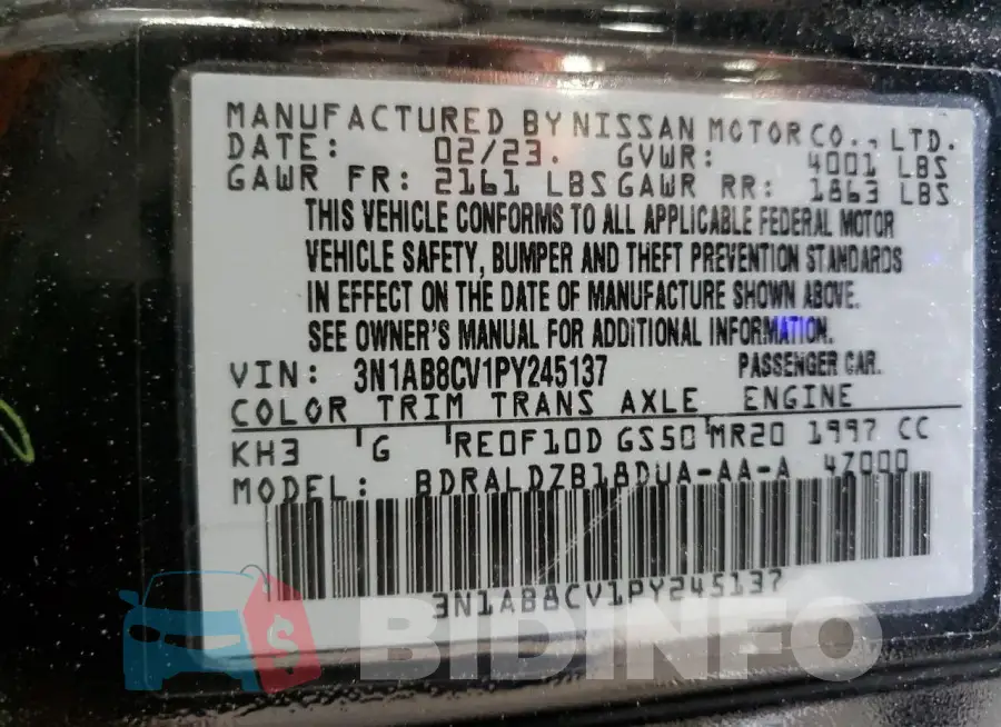 3N1AB8CV1PY245137 Photo# 12