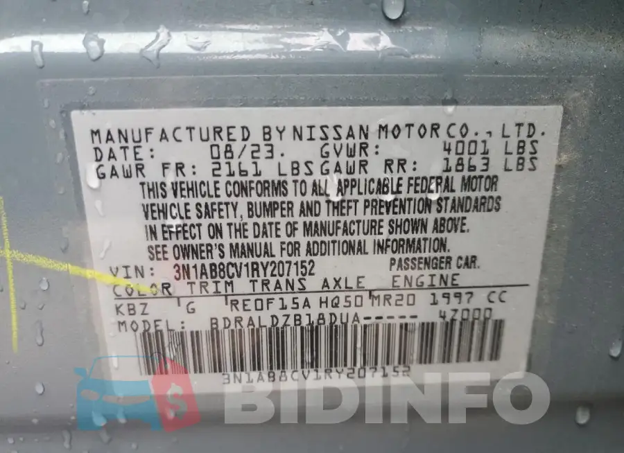 3N1AB8CV1RY207152 Photo# 12
