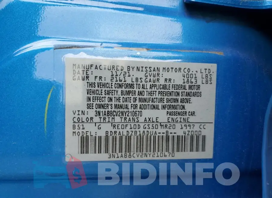 3N1AB8CV2NY210670 Photo# 12
