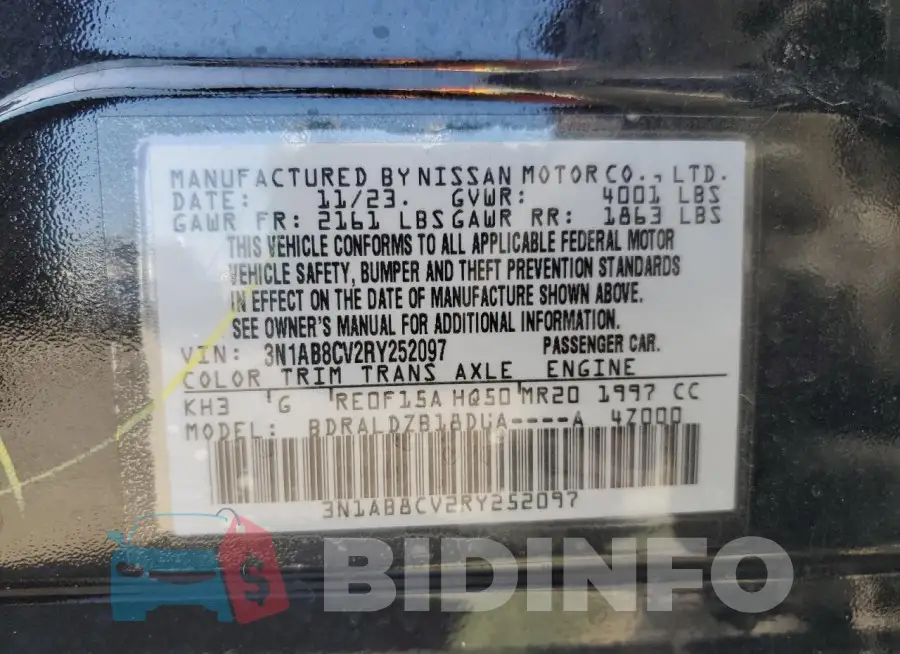 3N1AB8CV2RY252097 Photo# 12