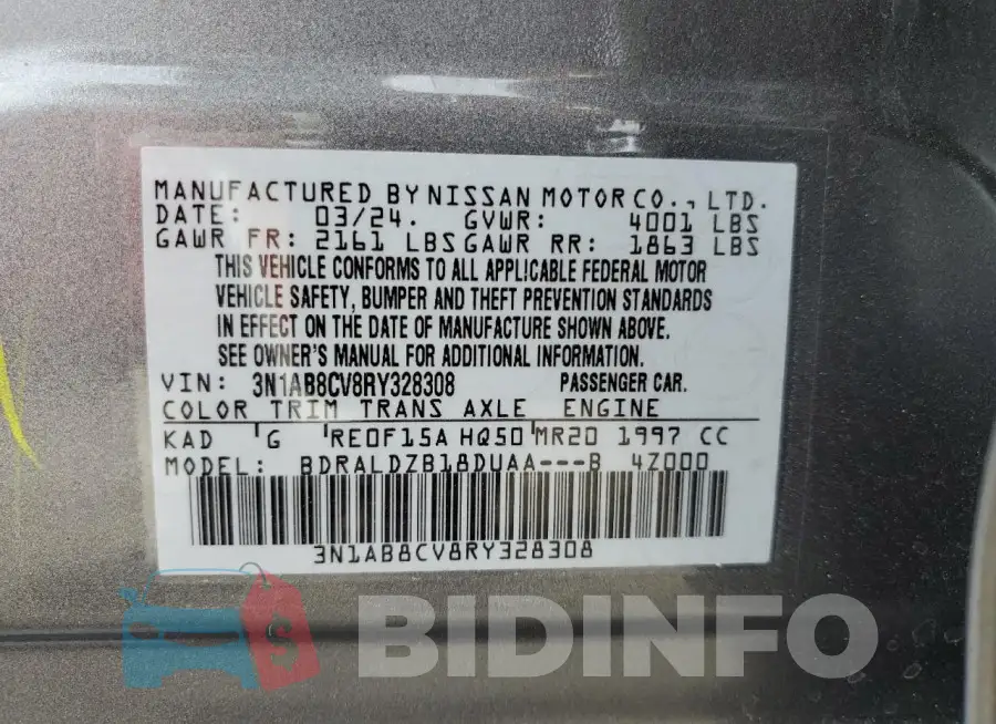 3N1AB8CV8RY328308 Photo# 12