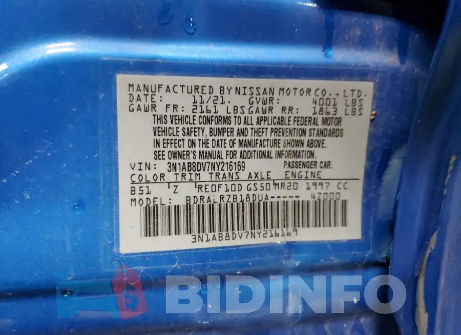3N1AB8DV7NY216169 Photo# 12