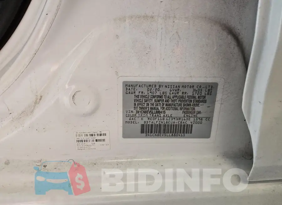 3N1CN8EV5LL880415 Photo# 12