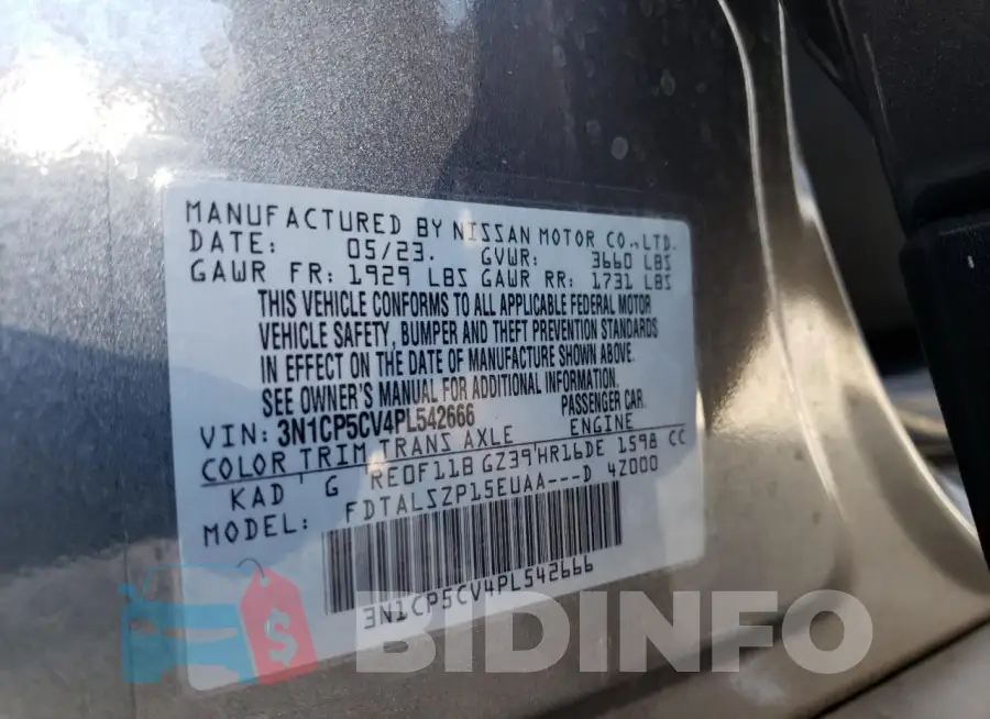 3N1CP5CV4PL542666 Photo# 13