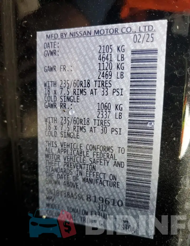 5N1BT3BA5SC819610 Photo# 13