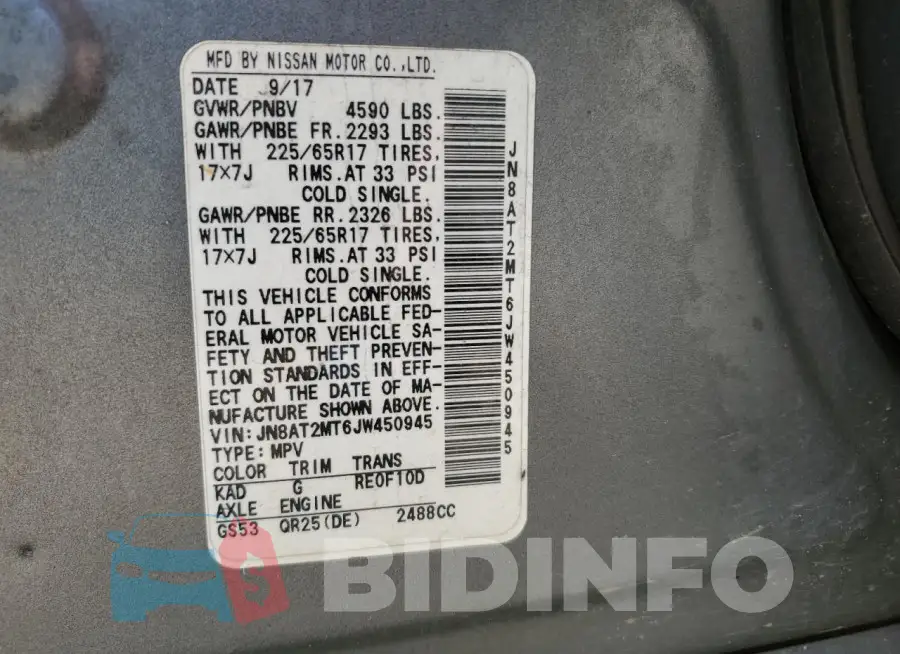 JN8AT2MT6JW450945 Photo# 13