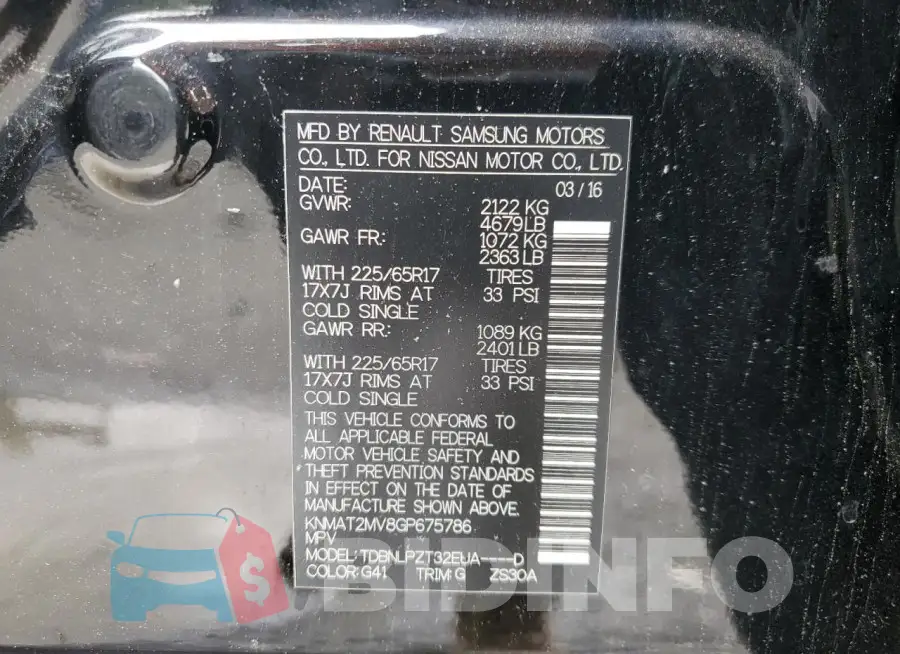 KNMAT2MV8GP675786 Photo# 13
