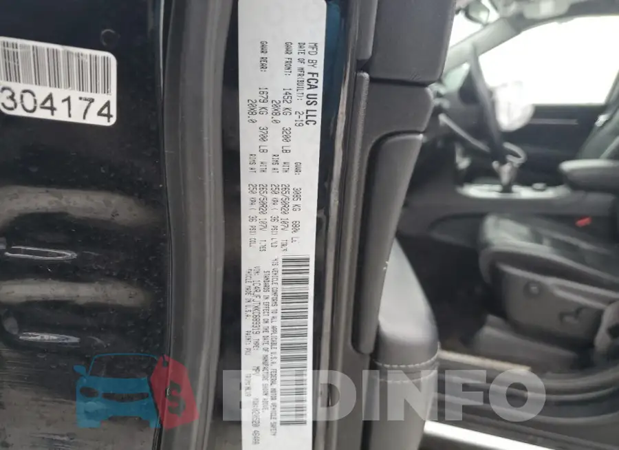 1C4RJFJTXKC689319 Photo# 13