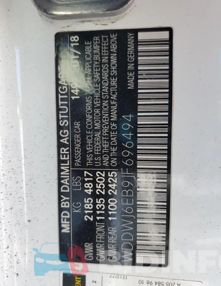 WDDWJ6EB9JF696494 Photo# 12