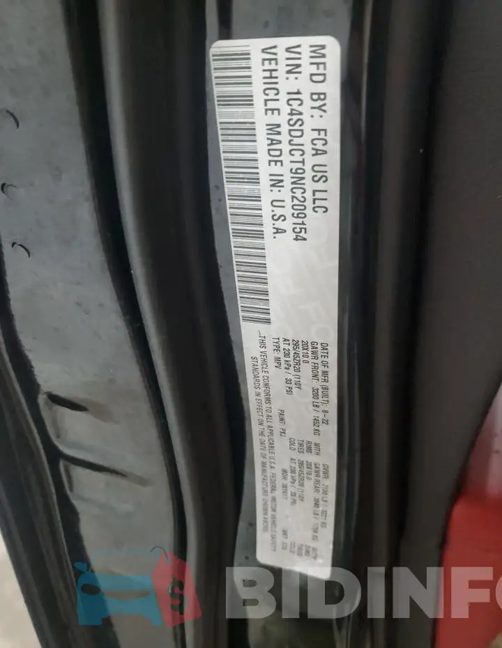 1C4SDJCT9NC209154 Photo# 14