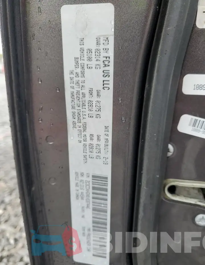2C3CDXHGXKH597446 Photo# 12