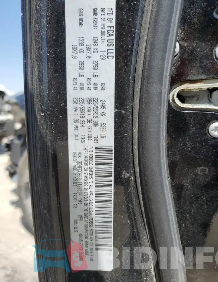 3C4PDCGB3LT188337 Photo# 13